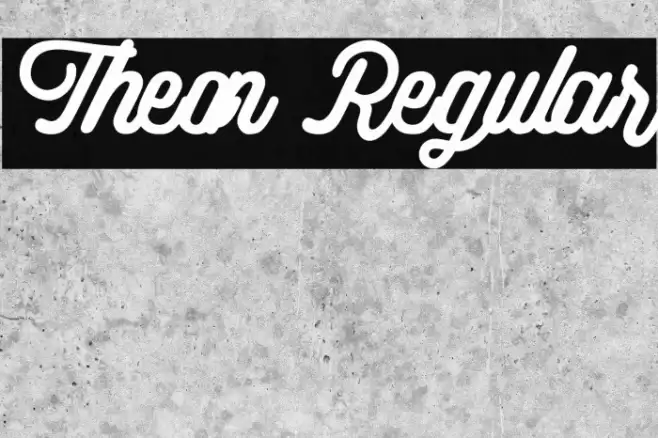 Theon Regular Font examples