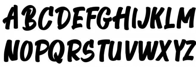 TheoraGormes-Regular フォント 大文字