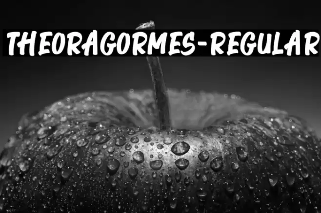 TheoraGormes-Regular Font examples