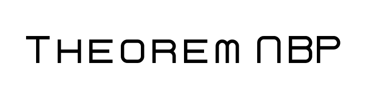 Theorem NBP Font