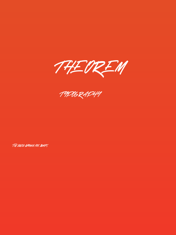 Theorem Poster