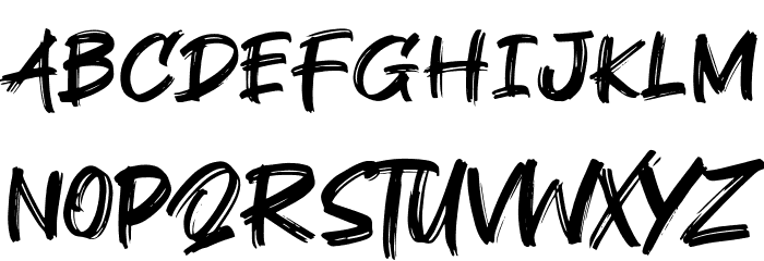 Theory Gank Font UPPERCASE