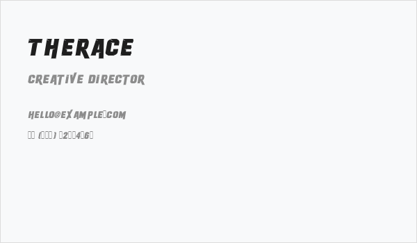 Therace Business Card