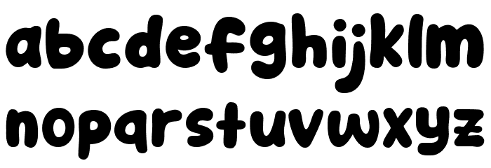 There Comic Font LOWERCASE