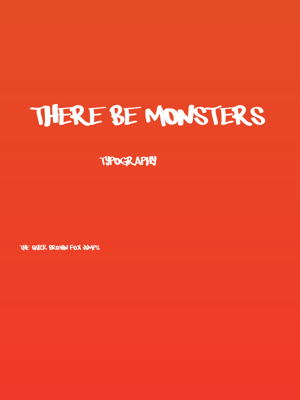 There be monsters Poster