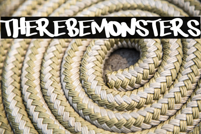 Therebemonsters Font examples