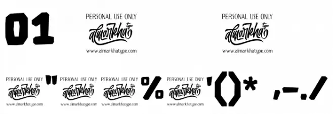 Therestone Font OTHER CHARS