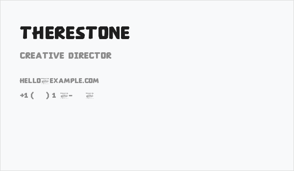 Therestone Business Card