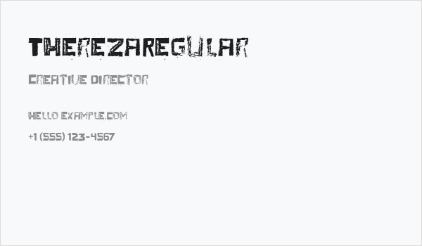 TherezaRegular Business Card
