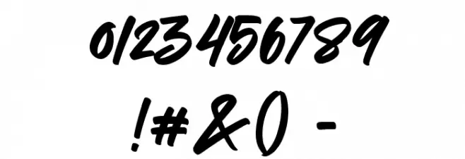 Therhog Regular Font OTHER CHARS