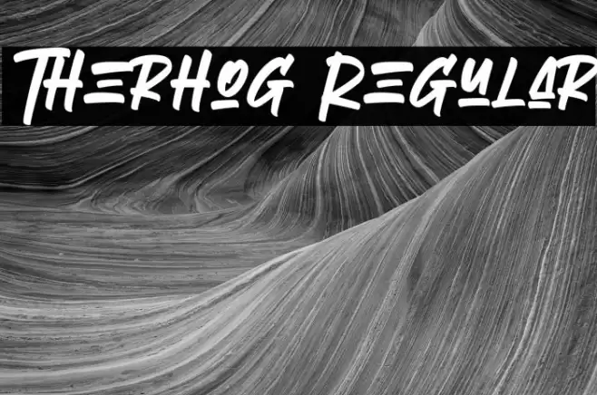 Therhog Regular Font examples