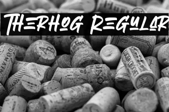 Therhog Regular Font examples