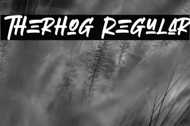 Therhog Regular Font examples