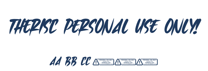 Therisc PERSONAL USE ONLY! Font Preview