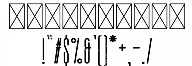 Therlalu - Free Vers Rough Font OTHER CHARS