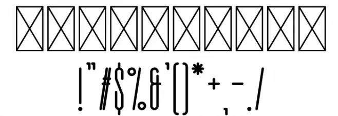 Therlalu - Free Vers Font OTHER CHARS
