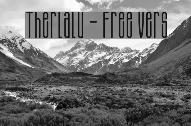 Therlalu - Free Vers Font examples