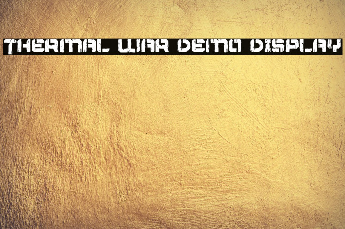 Thermal War Demo Display Example 3