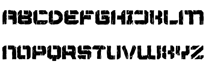 Thermal War Demo Display Font LOWERCASE