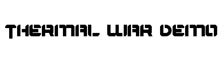 Thermal War Demo  font caratteri gratis