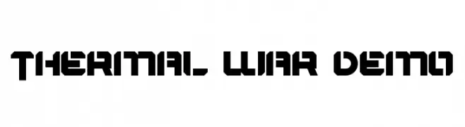 Thermal War Demo  Fuentes Gratis Descargar