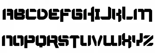 Thermal War Demo Schriftart Groß