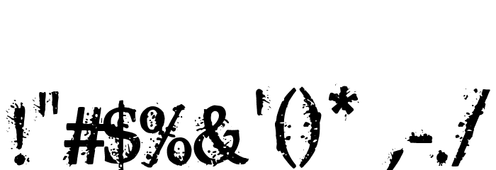 Thermals Font OTHER CHARS