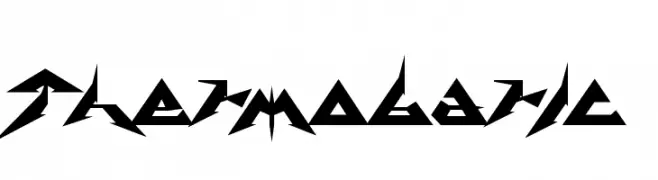 Thermobaric  Frei Schriftart Herunterladen