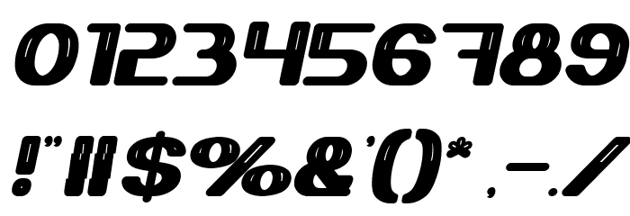 Thermometer Bold Italic Font OTHER CHARS