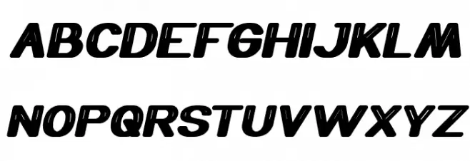Thermometer Bold Italic Caratteri MAIUSCOLE