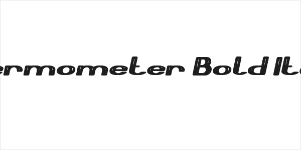 Thermometer Bold Italic Logo