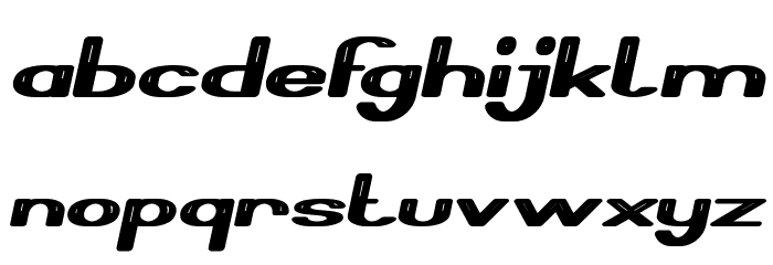 Thermometer Bold Italic Font LOWERCASE
