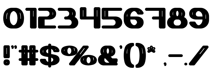 Thermometer Bold Font OTHER CHARS
