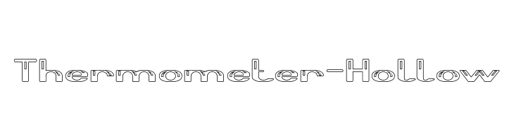 Thermometer-Hollow  font caratteri gratis