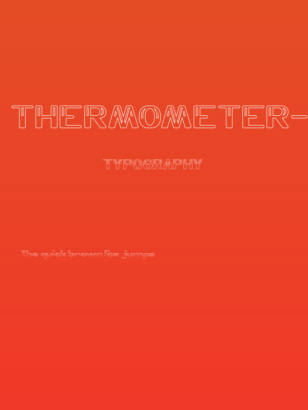 Thermometer-Hollow Poster