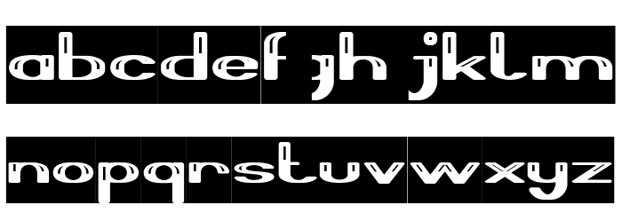 Thermometer-Inverse Font LOWERCASE
