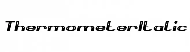 Thermometer Italic  baixar fontes gratis