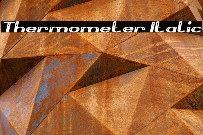 Thermometer Italic Example 2