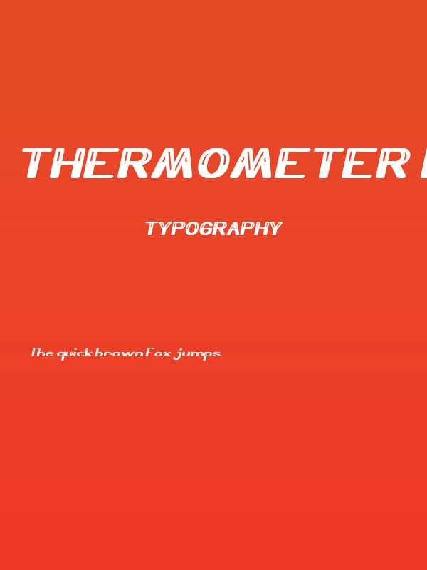 Thermometer Italic Poster