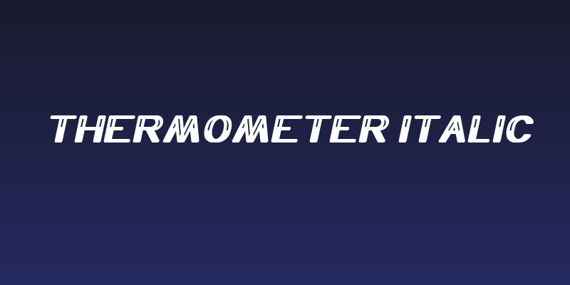 Thermometer Italic Social Header