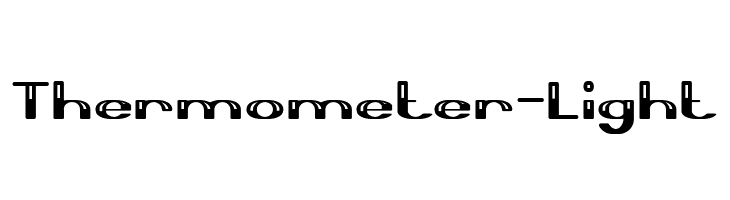 Thermometer-Light  font caratteri gratis