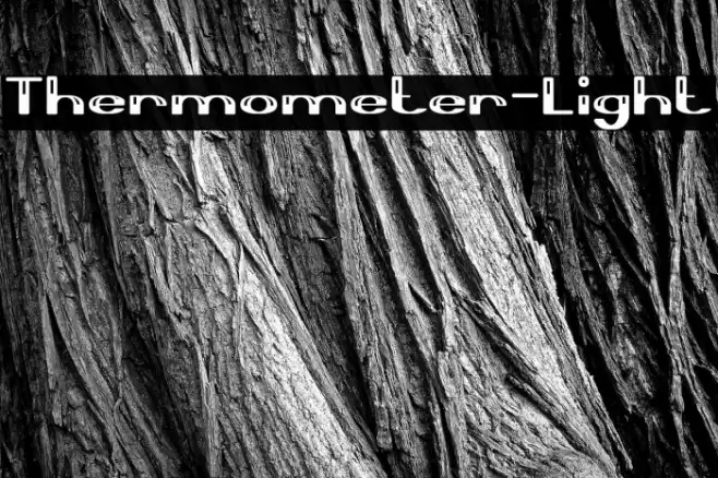 Thermometer-Light Font examples