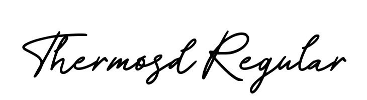 Thermosd Regular  Frei Schriftart Herunterladen