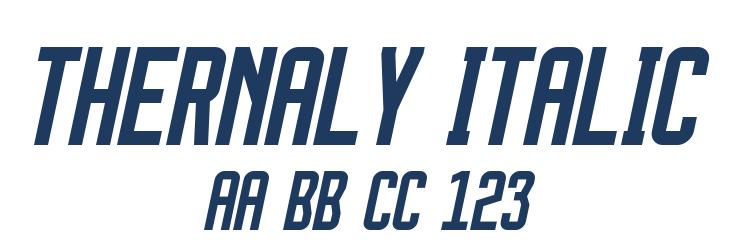 Thernaly Italic Font Preview