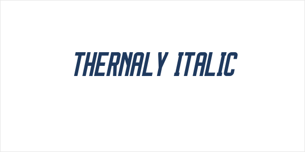 Thernaly Italic Logo