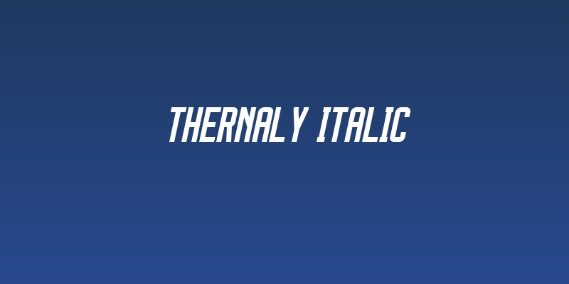 Thernaly Italic Social Header