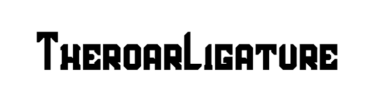 Theroar Ligature  नि: शुल्क फ़ॉन्ट्स डाउनलोड