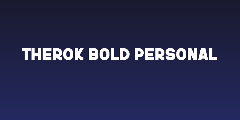 Therok Bold Personal Social Header