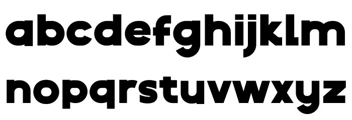 Therok Bold Personal Font LOWERCASE