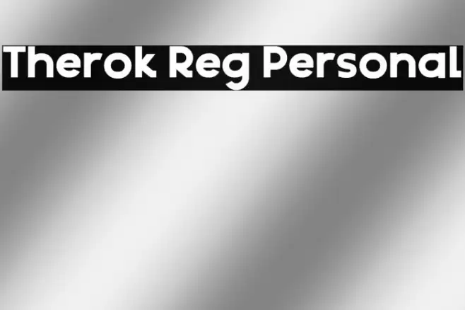 Therok Reg Personal Font examples